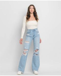 Women's Flying Monkey 90'S Vintage Super High Rise Flare Jeans