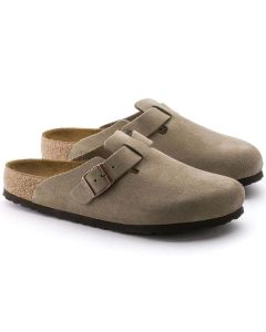Unisex Birkenstock Boston Soft Footbed Regular - Taupe