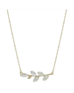 Meghan Browne Accessories Brady Gold Clear Necklace
