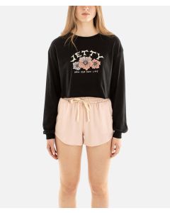 Women's Jetty Hibiscus Long Sleeve Tee