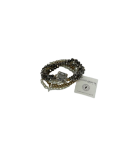 Meghan Browne Accessories Jersey Hematite Bracelet