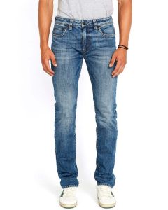 Men's Buffalo Straight Six Jeans in Sanded Blue