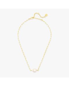 Pura Vida Pearl Paperclip Chain Choker