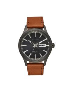 Nixon Sentry Solar Leather Watch