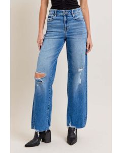 Women' Hidden High Rise Logan Dad Basic Jeans