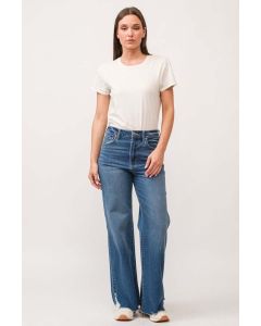 Women's Dear John Fiona High Rise Wide Leg Jeans Portvell