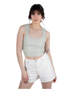 Women's Jetty Mystic Rib Tank- Sage