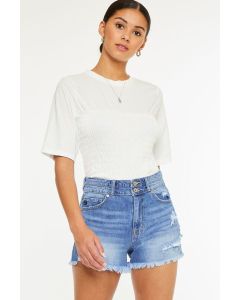 Women's Kancan High Rise Mom Shorts