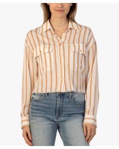 Women's Kut From The Kloth Colette Long-Sleeve Button Down Blouse