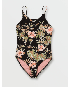 Youth Girl's Volcom For The Tide 1Piece Swimsuit